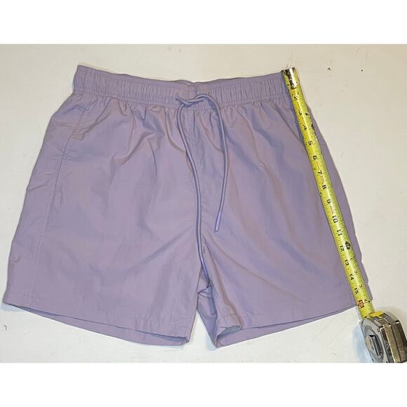 Standard Cloth Men’s Swim Trunks Sz M Lavender Nylon Lined Quick Dry Pool Shorts - Picture 5 of 11